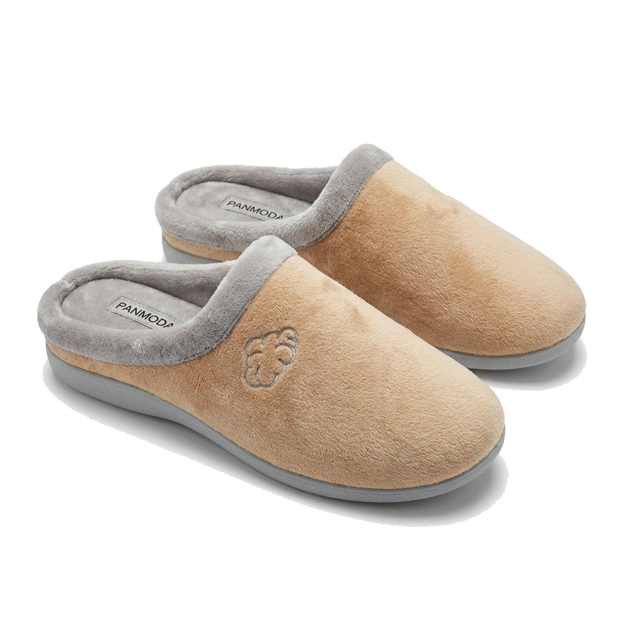 Pantoufles Femme Hiver PANMODA – made in spain 🇪🇸 – Beige