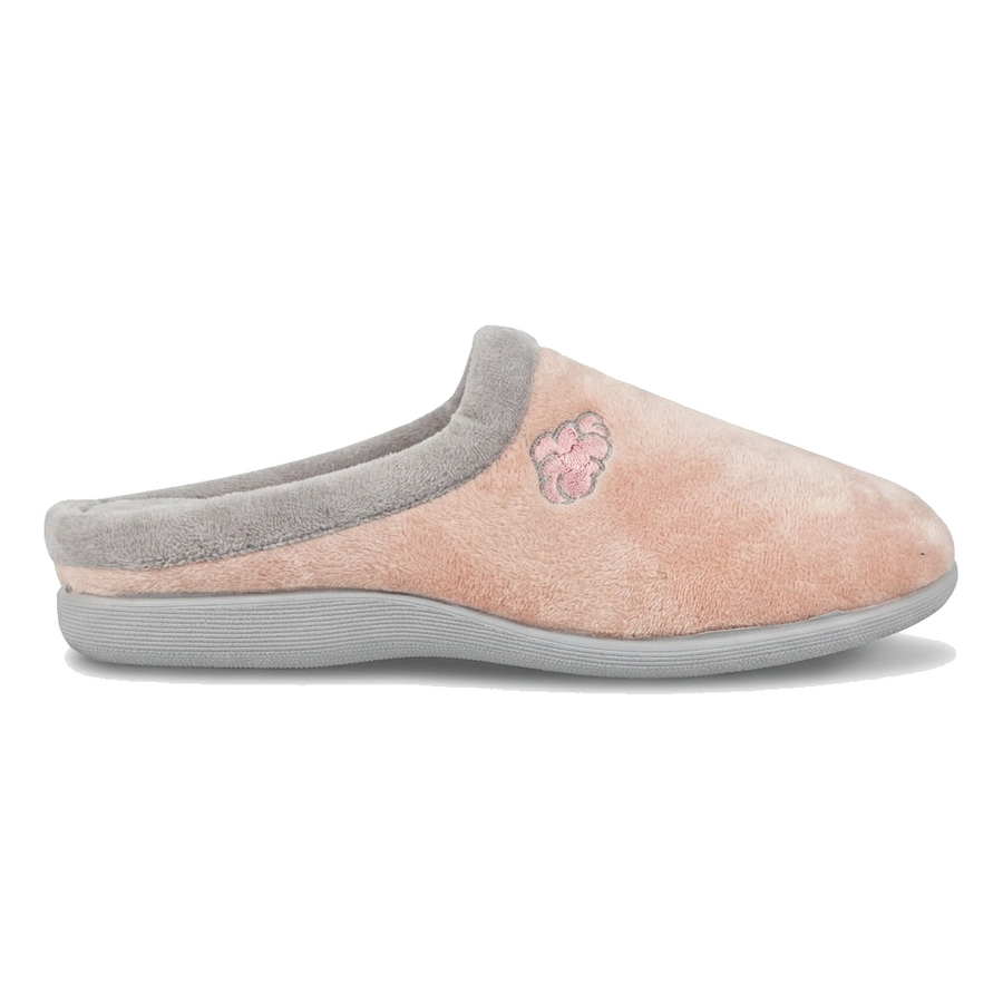 Pantoufles Femme Hiver PANMODA – made in spain 🇪🇸 – Rose Poudré Fleur