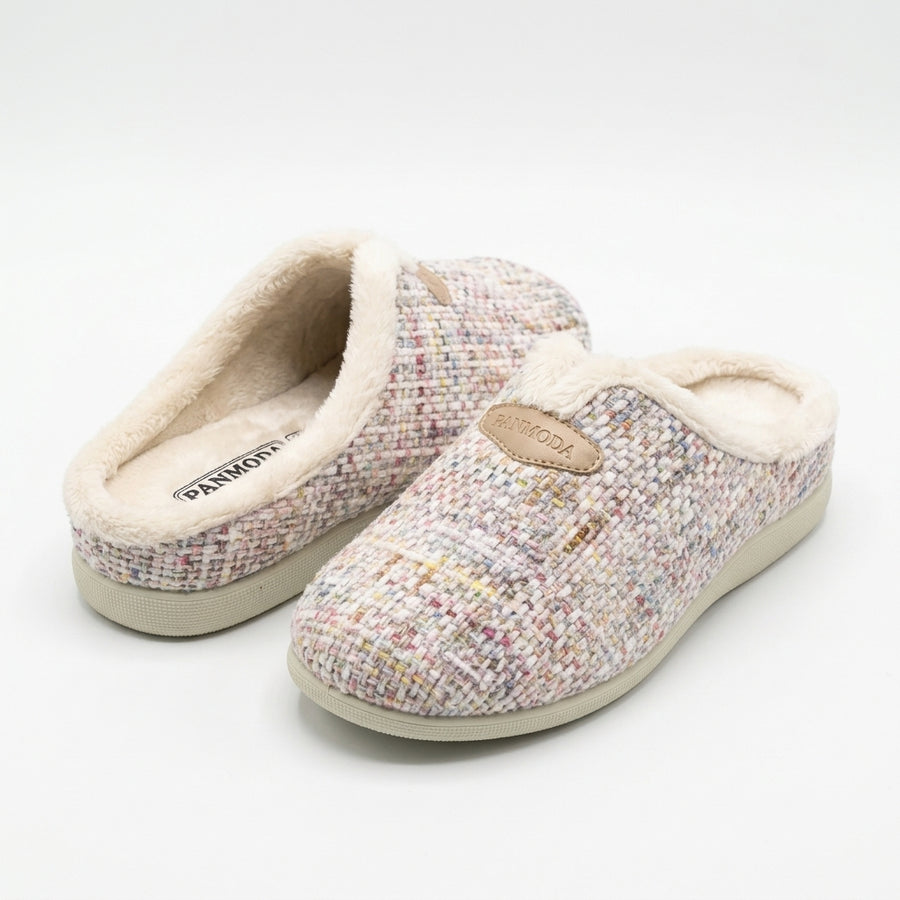 Women's Winter Slippers – Tweed – Pastel