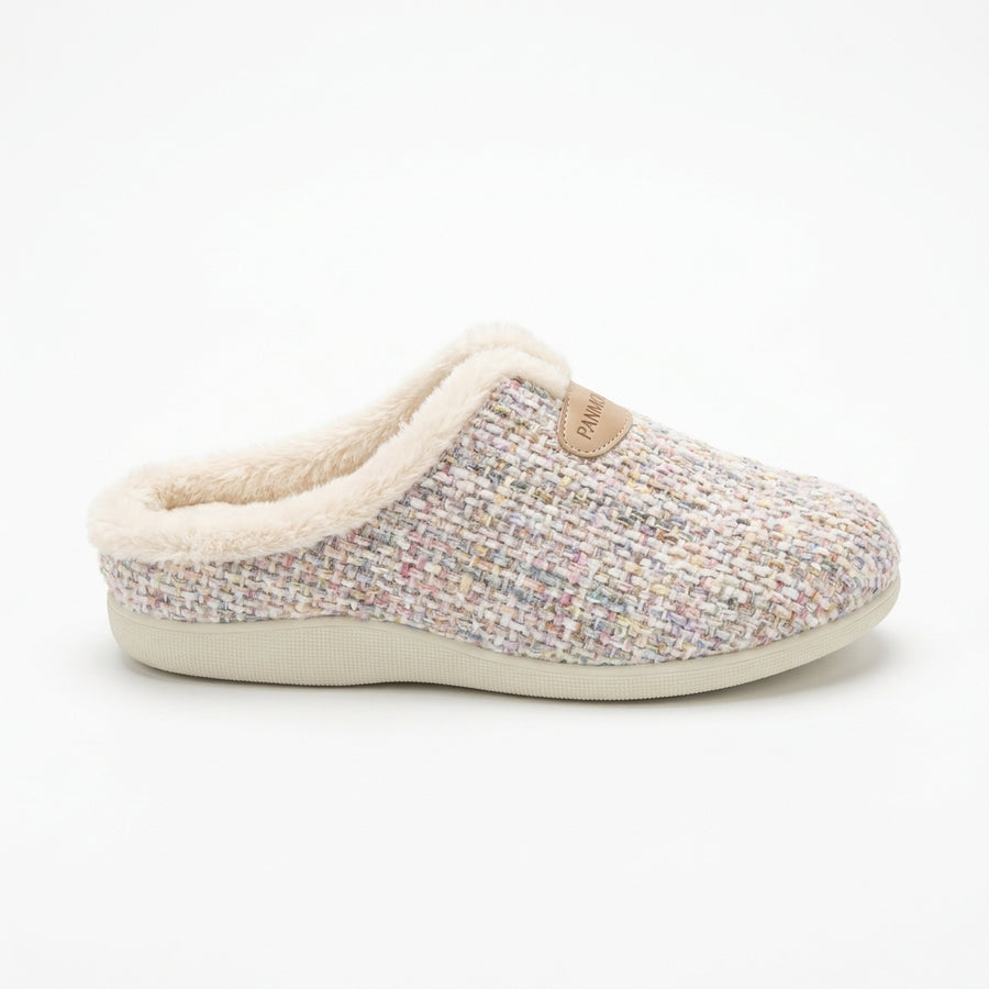 Women's Winter Slippers – Tweed – Pastel