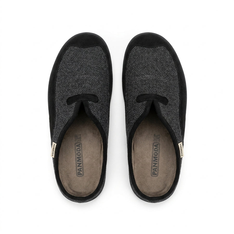 Pantoufles Homme Hiver PANMODA 820 – made in spain 🇪🇸 – Noir