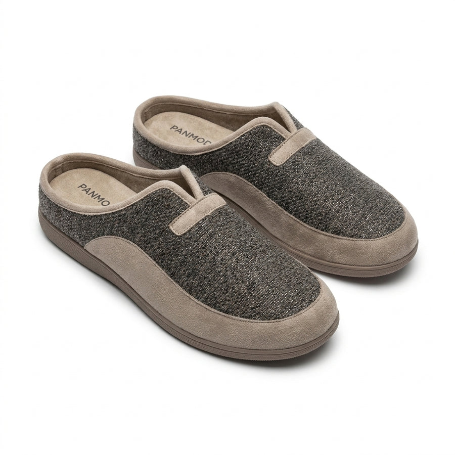 Pantoufles Homme Hiver PANMODA 826 – made in spain 🇪🇸 – Taupe