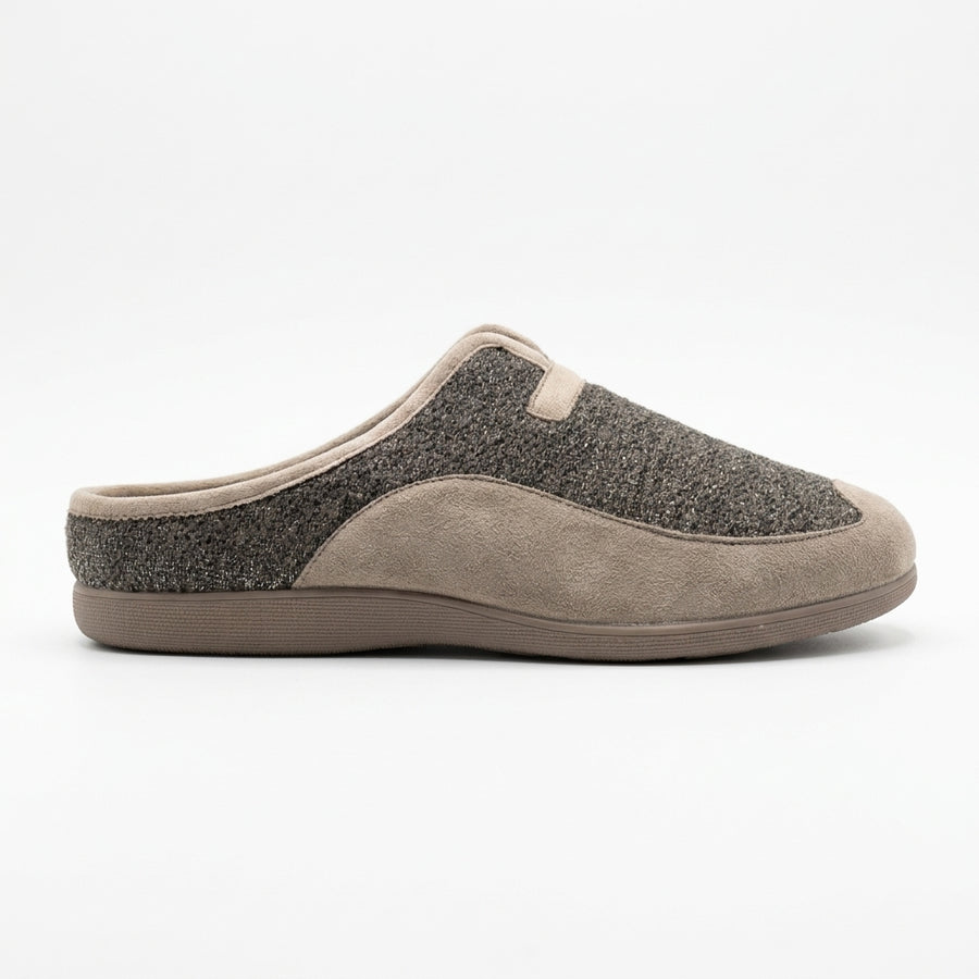 Pantoufles Homme Hiver PANMODA 826 – made in spain 🇪🇸 – Taupe