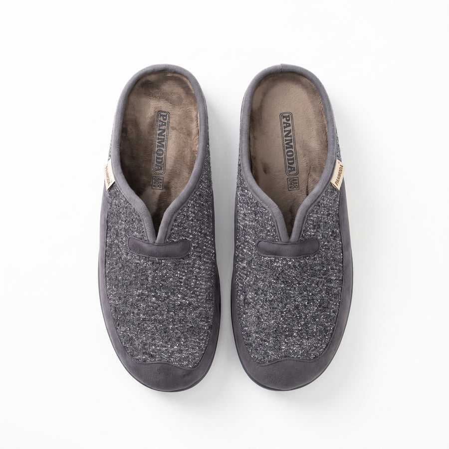 Pantoufles Homme Hiver PANMODA 827 – made in spain 🇪🇸 – Gris