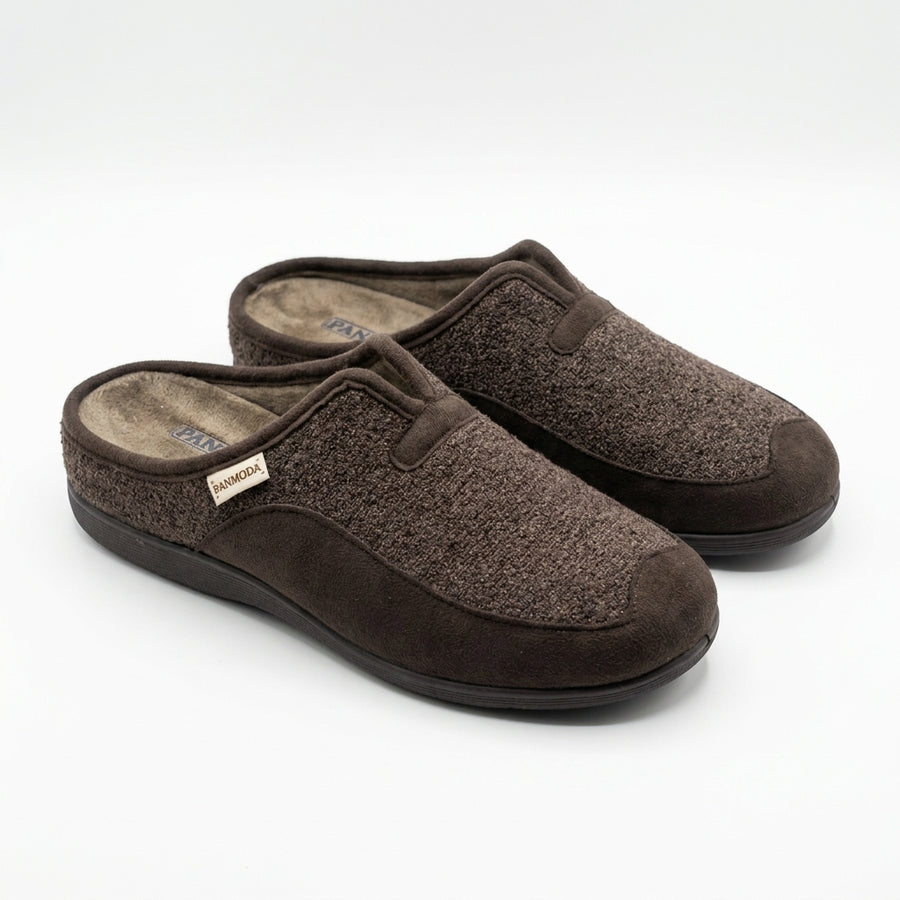 Pantoufles Homme Hiver PANMODA 827 – made in spain 🇪🇸 – Marron