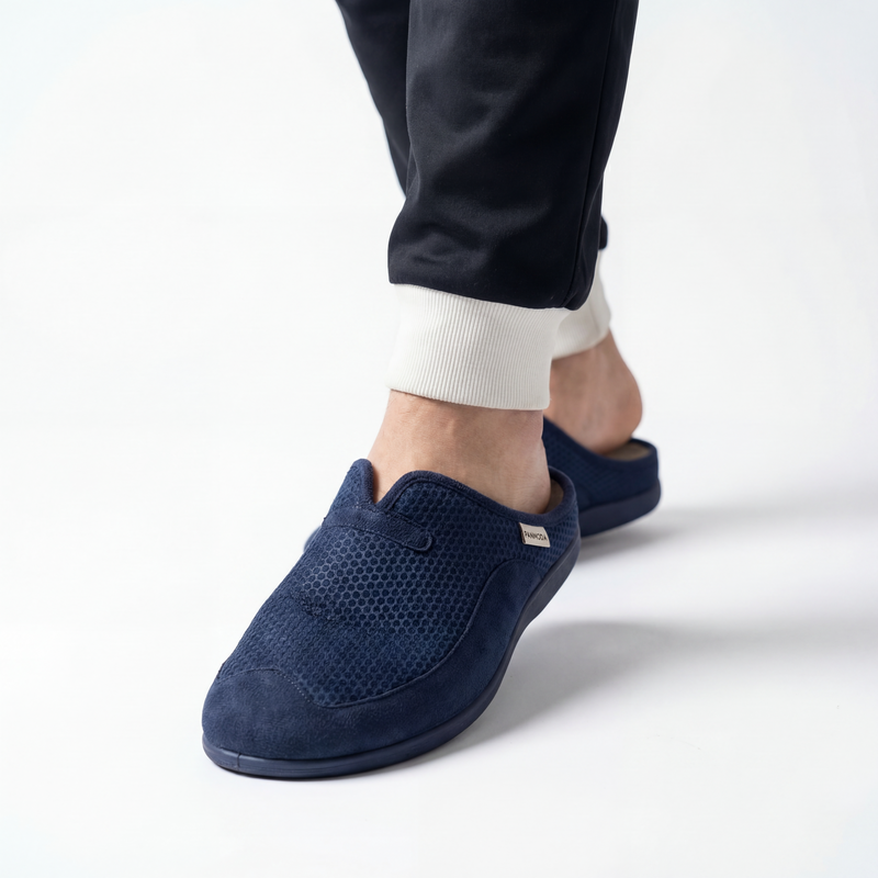 Pantoufles Homme Hiver Confort Bleu Marine – Importé d’Espagne - PN247583