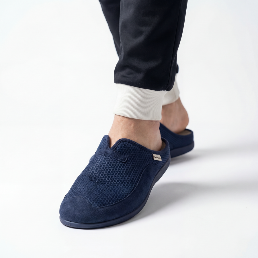 Pantoufles Homme Hiver Confort Bleu Marine – Importé d’Espagne - PN247583