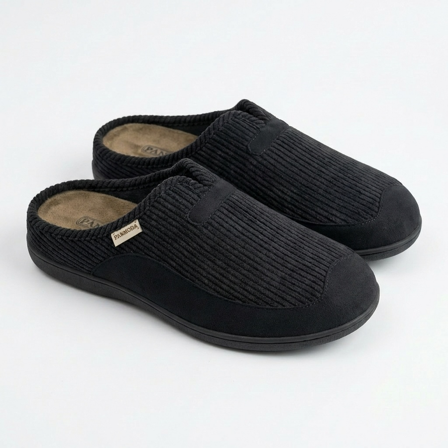 Pantoufles Homme Hiver Confort Noir – Importées d’Espagne – PN247586