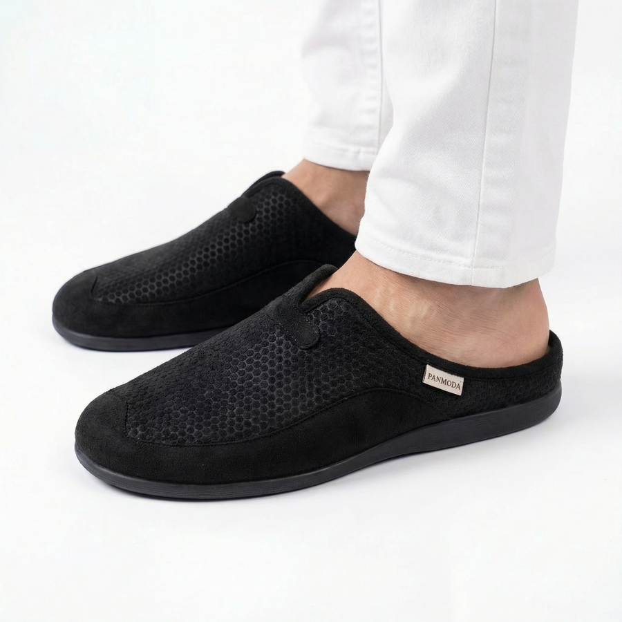 Pantoufles Homme Hiver Confort Noir –  Importées d’Espagne -PN247583