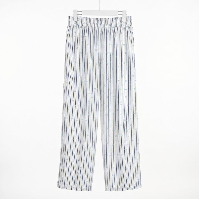 Pyjama Tress Femme Rayé Blanc Floral – Importé d'Espagne 🇪🇸