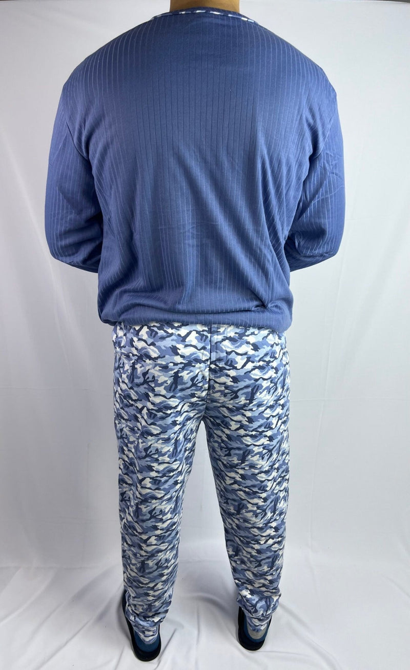 Pyjama de nuit en coton pour homme – Chaleur et qualité européenne authentique 100% & CARESS