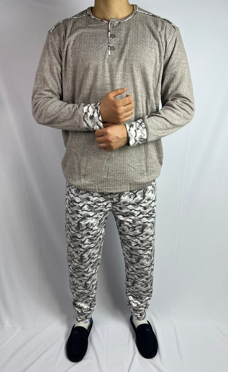 Pyjama de nuit en coton pour homme – Chaleur et qualité européenne authentique 100% & CARESS
