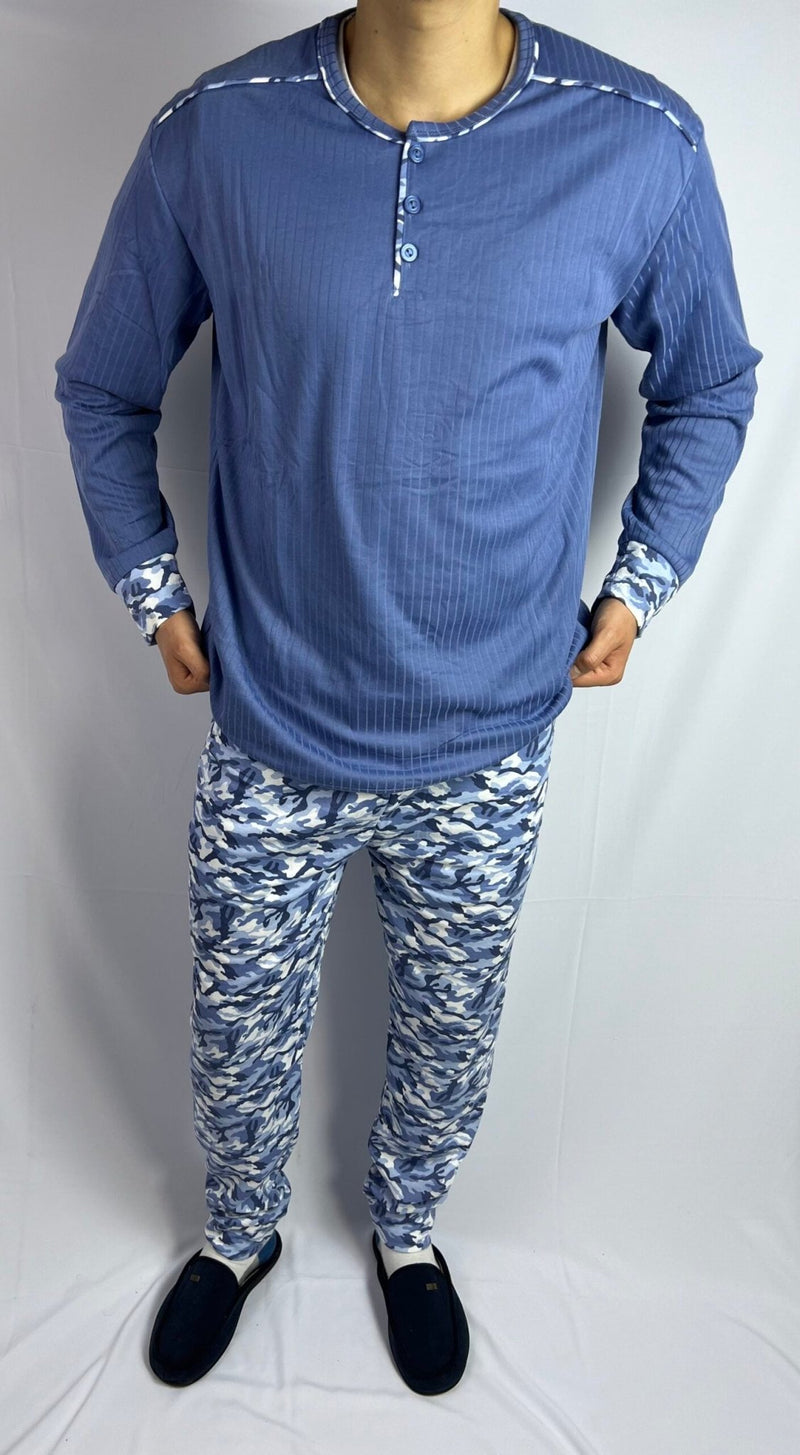 Pyjama de nuit en coton pour homme – Chaleur et qualité européenne authentique 100% & CARESS