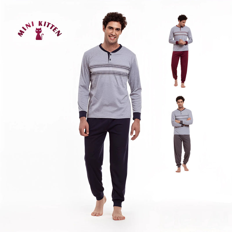 Pyjama de nuit hivernal luxueux avec qualité espagnole authentique 100% (Haut & Pantalon) – NEW KETTEN
