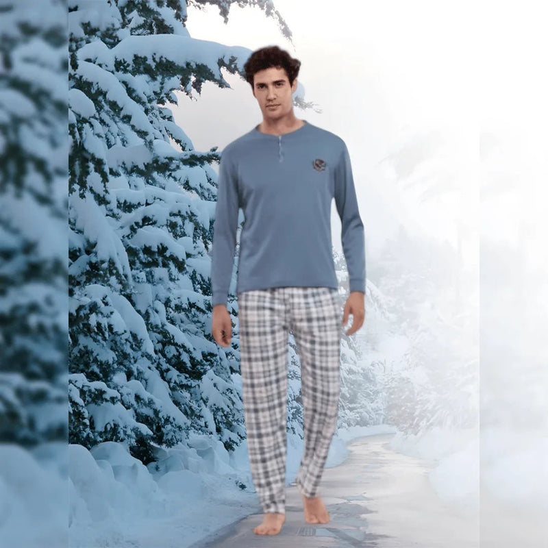 Pyjama de nuit hivernal luxueux avec qualité espagnole authentique 100% (Rayé) – MINI KETTEN