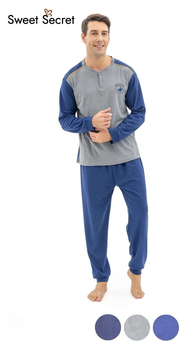 Pyjama de nuit pour homme – Chaleur et qualité européenne authentique 100% (Polo Club)