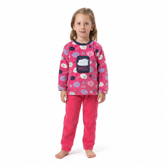 Pyjama Fille Polaire Hiver « SHINE » – Bombas Maroc