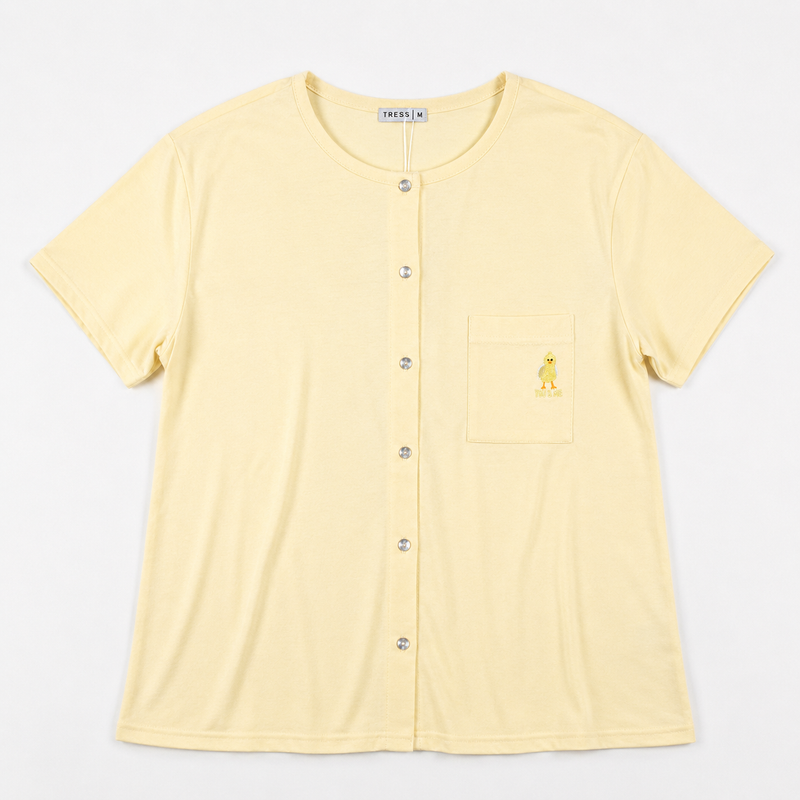 Pyjama Bombas Femme Jaune Poussin Coton TRESS – Importé d'Espagne 🇪🇸