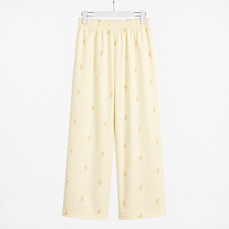 Pyjama Bombas Femme Jaune Poussin Coton TRESS – Importé d'Espagne 🇪🇸