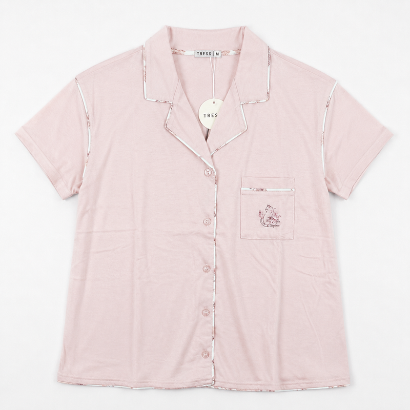 Pyjama Bombas Femme Rose Fleuri TRESS – Importé d'Espagne 🇪🇸