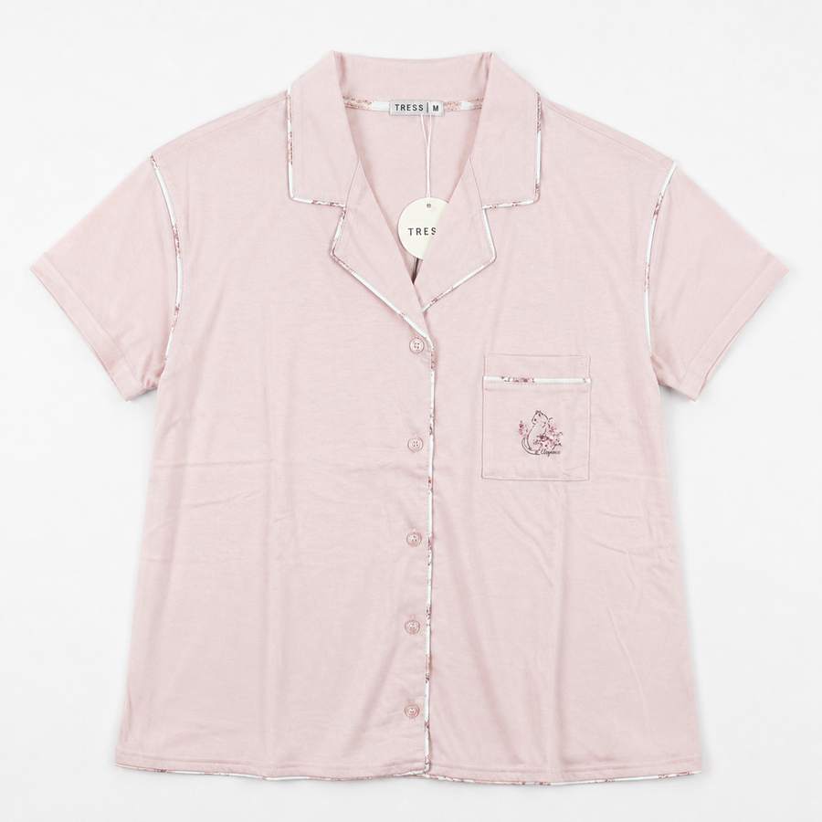 Pyjama Femme Coton  TRESS  – Importé d'Espagne 🇪🇸– PG267292 – Rose