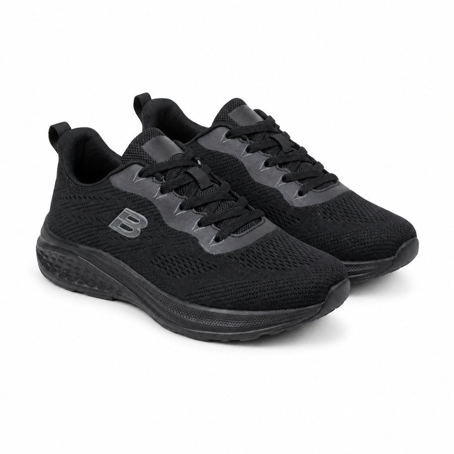 Sneakers Homme Running Double Memory – Importées d’Espagne 🇪🇸 – Noir