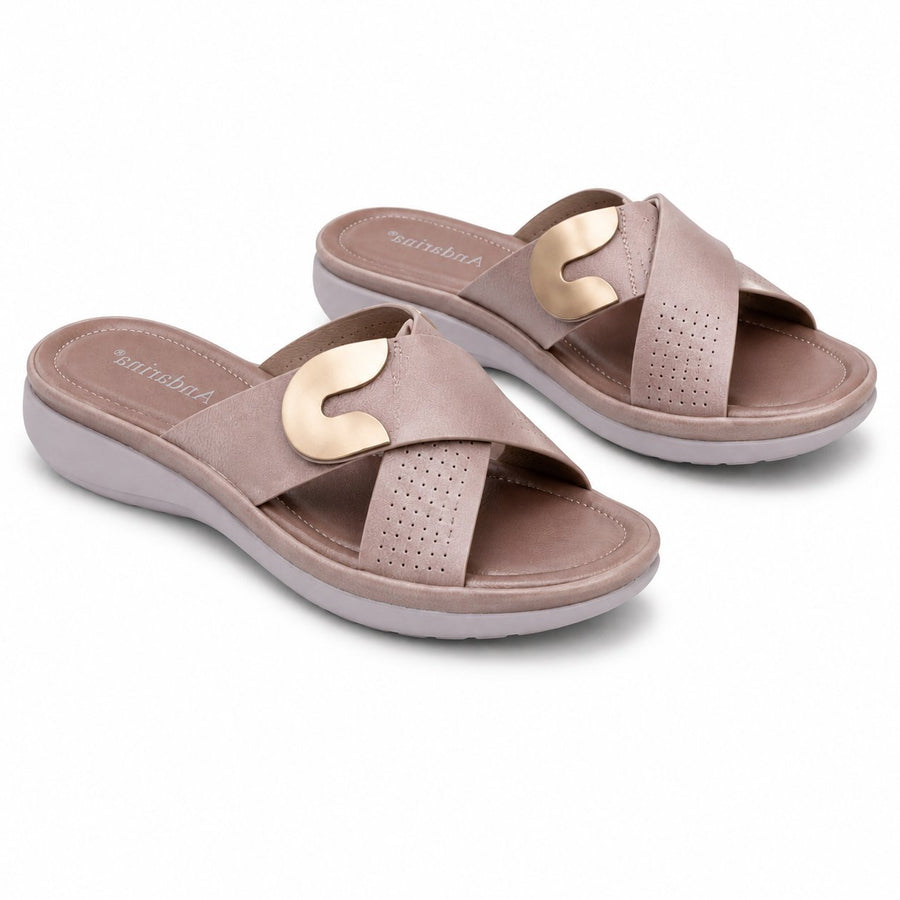 Sandales Femme Andarina – Importées d'Espagne 🇪🇸 – Taupe