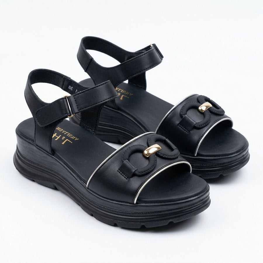 Sandales Femme Bride Cheville – Importées d'Espagne 🇪🇸 – Noir
