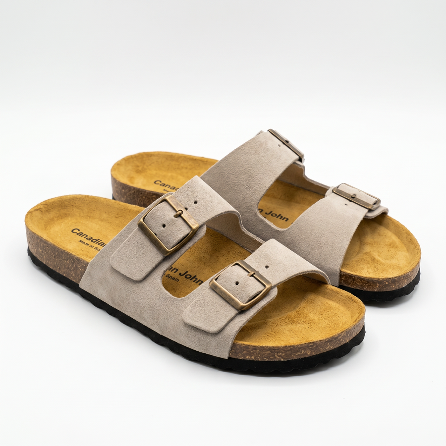 Sandales Homme Canadian John Nubuck – Made in Spain 🇪🇸 – Beige