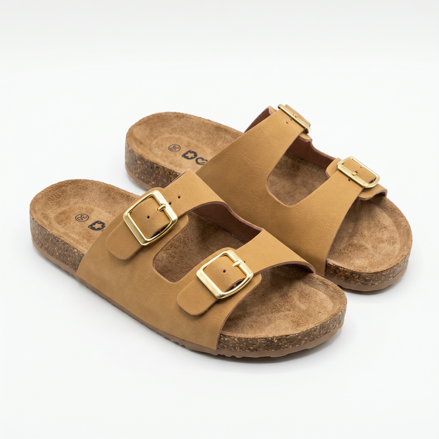 Sandales Fille Camel Double Bride Ook – Importées d'Espagne 🇪🇸