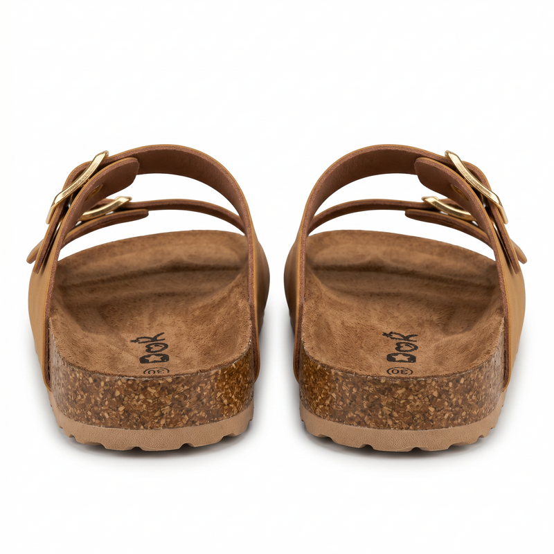 Sandales Fille Camel Double Bride Ook – Importées d'Espagne 🇪🇸