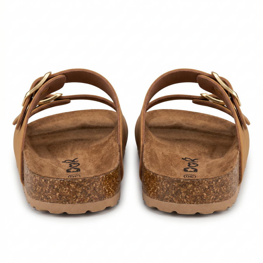 Sandales Fille Camel Double Bride Ook – Importées d'Espagne 🇪🇸