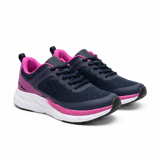 Sneakers Femme Memory Insole Fuchsia & Bleu Marine – Bombas Maroc