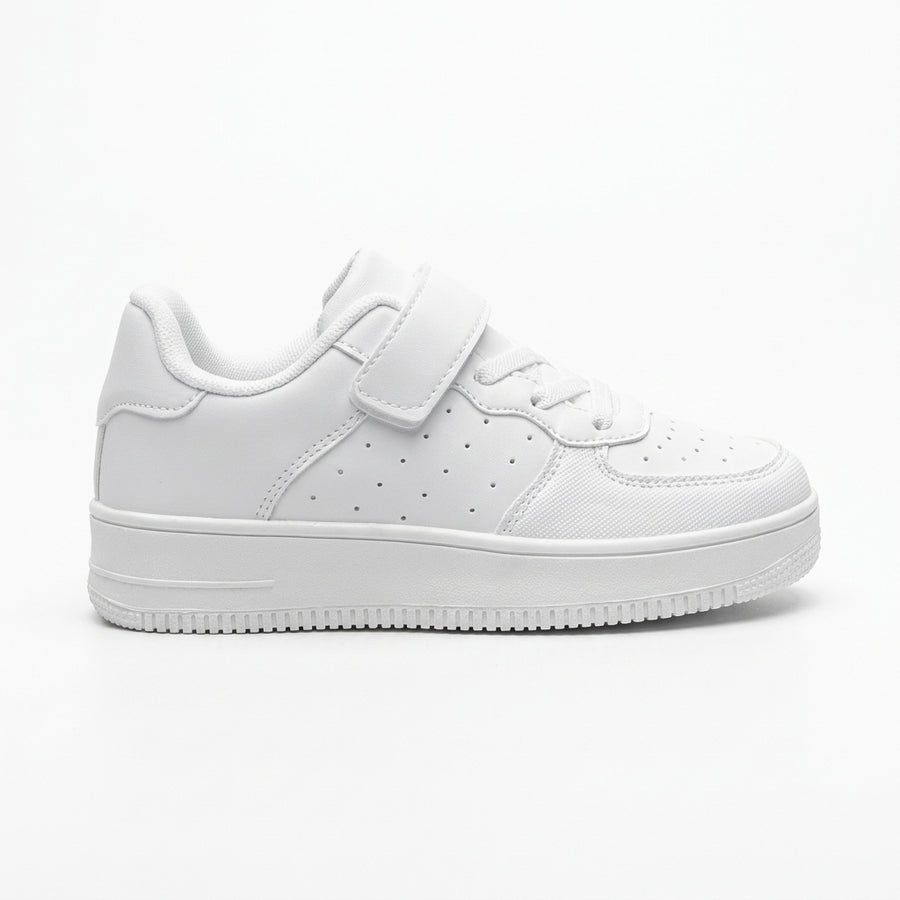 Sneakers Enfant à Scratch – Blanc