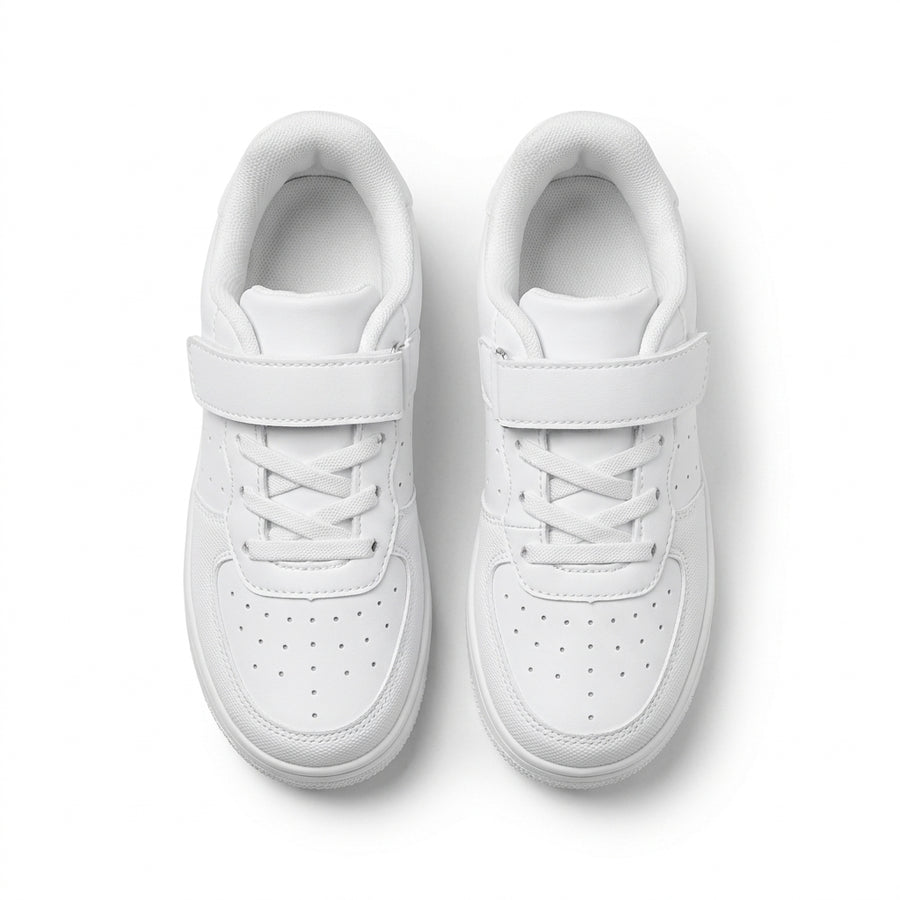Sneakers Enfant à Scratch – Blanc