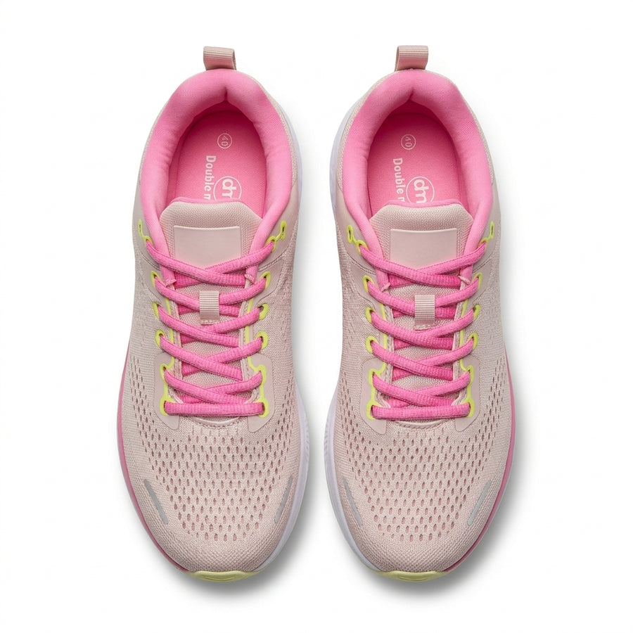 Sneakers Femme Running Double Memory – Importées d’Espagne 🇪🇸 – Rose