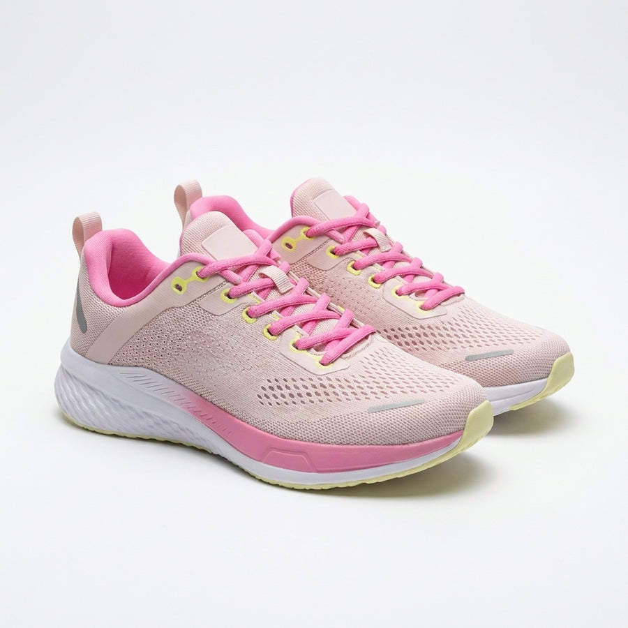 Sneakers Femme Running Double Memory – Importées d’Espagne 🇪🇸 – Rose
