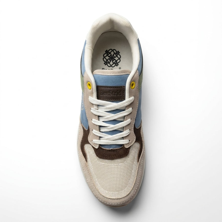 Sneakers Homme BeeStrid – Importées d'Espagne 🇪🇸 – Bleu & Beige