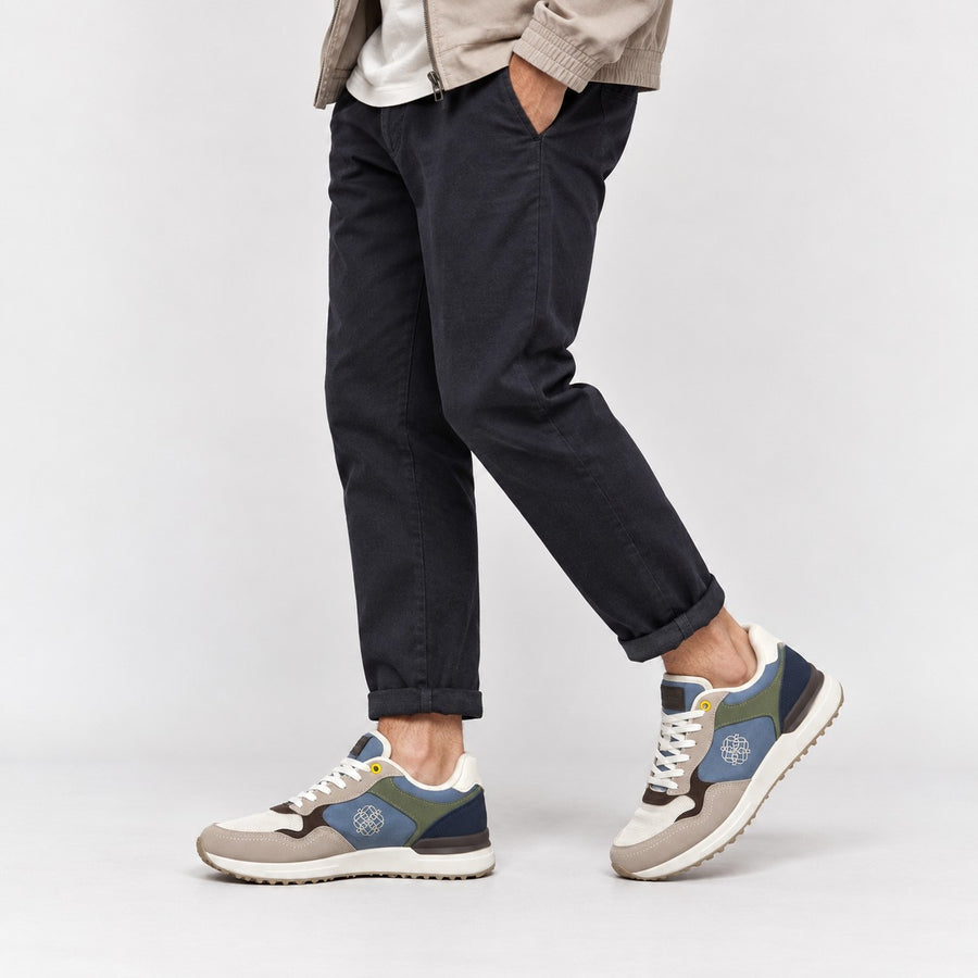 Sneakers Homme BeeStrid – Importées d'Espagne 🇪🇸 – Bleu & Beige