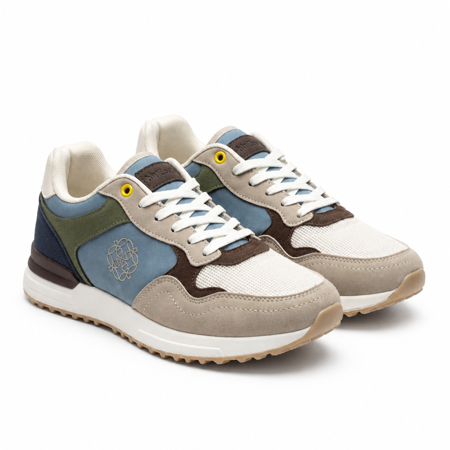 Sneakers Homme BeeStrid – Importées d'Espagne 🇪🇸 – Bleu & Beige