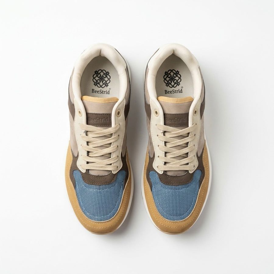 Sneakers Homme BeeStrid – Importées d'Espagne 🇪🇸 – Taupe & Camel