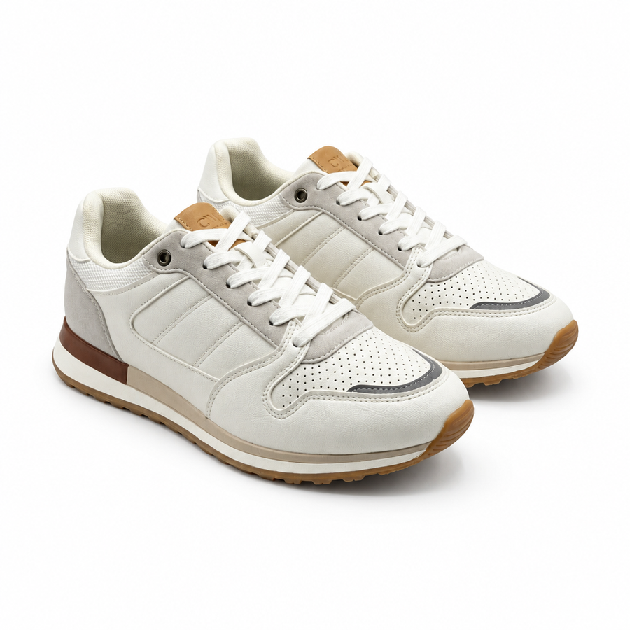Sneakers Homme C'M – Importées d'Espagne 🇪🇸 – Blanc_Crème