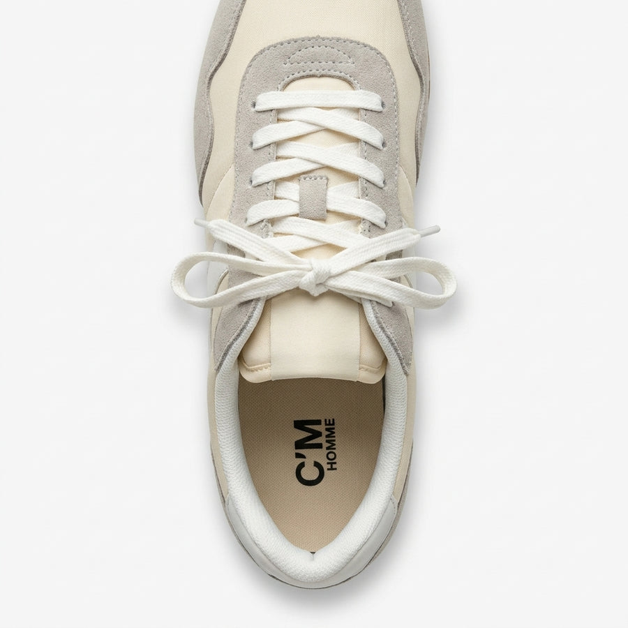 Sneakers Homme C'M – Importées d'Espagne 🇪🇸 – Gris & Beige