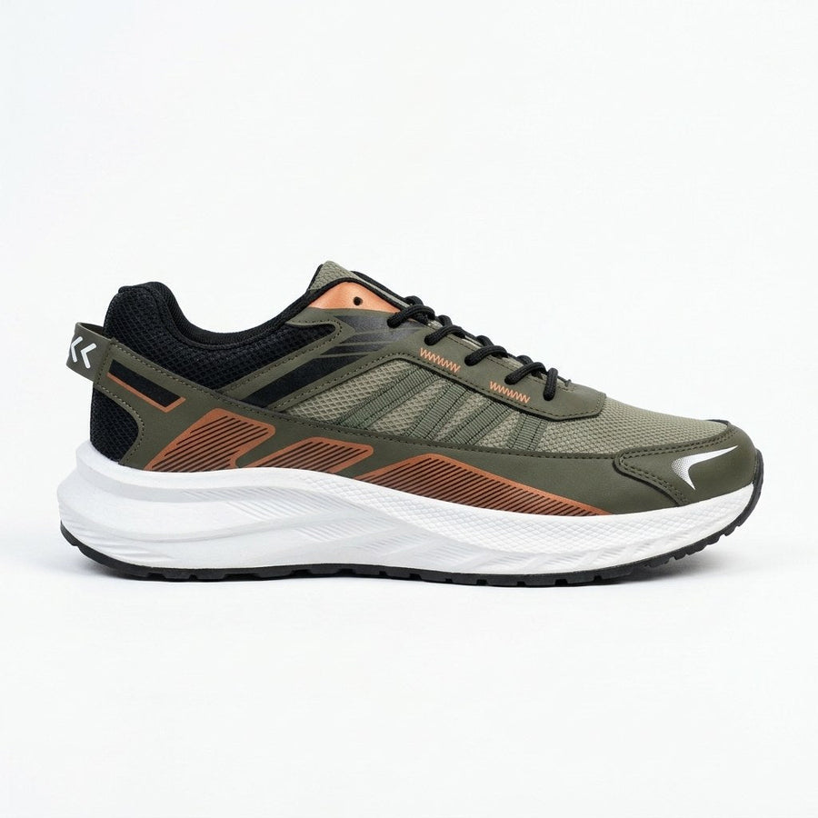 Sneakers Homme Running – Importées d’Espagne 🇪🇸 – Cuivre & Kaki