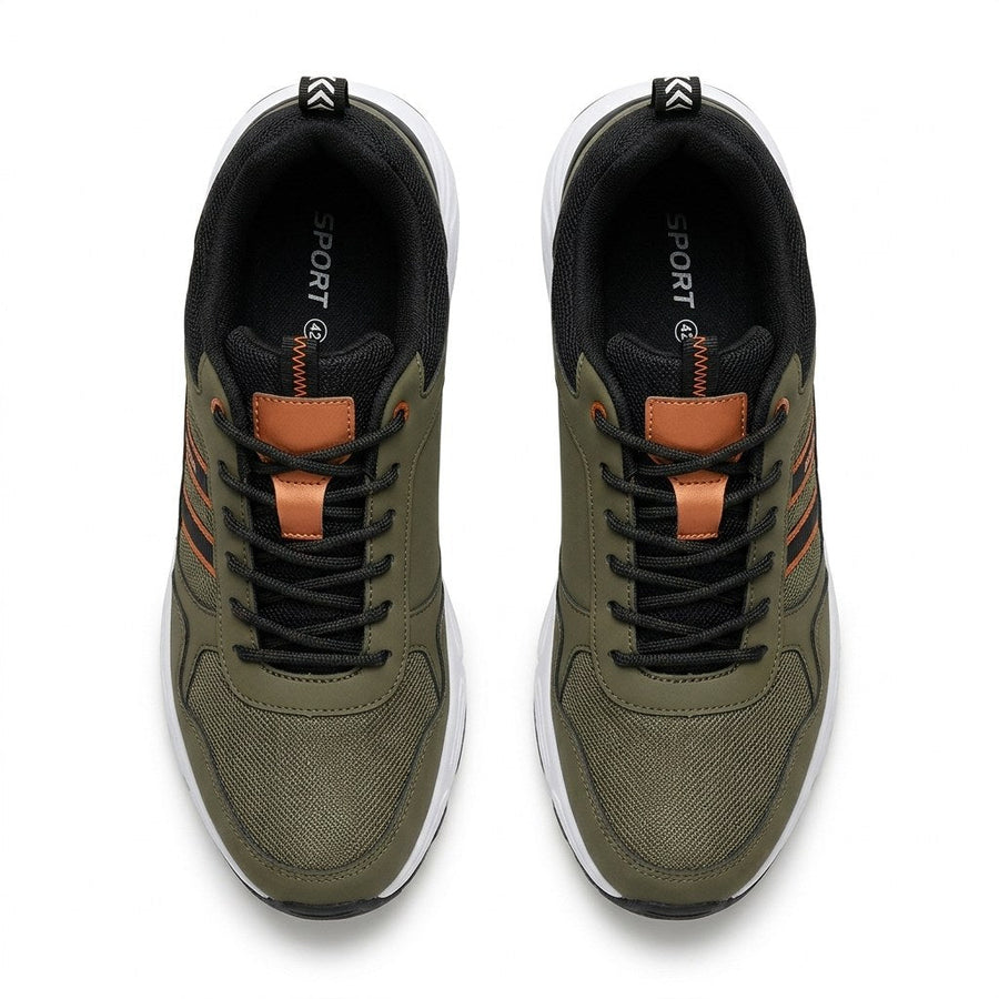 Sneakers Homme Running – Importées d’Espagne 🇪🇸 – Cuivre & Kaki