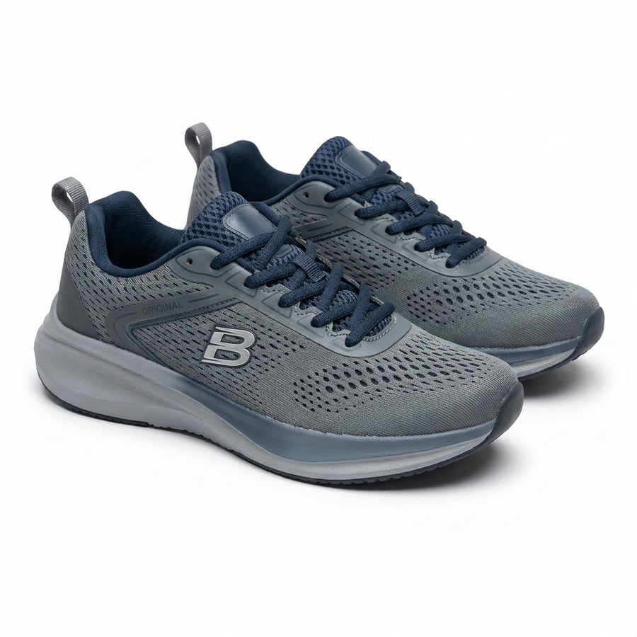 Sneakers Sport Double Memory Wide Fit – Importées d’Espagne 🇪🇸 – Gris