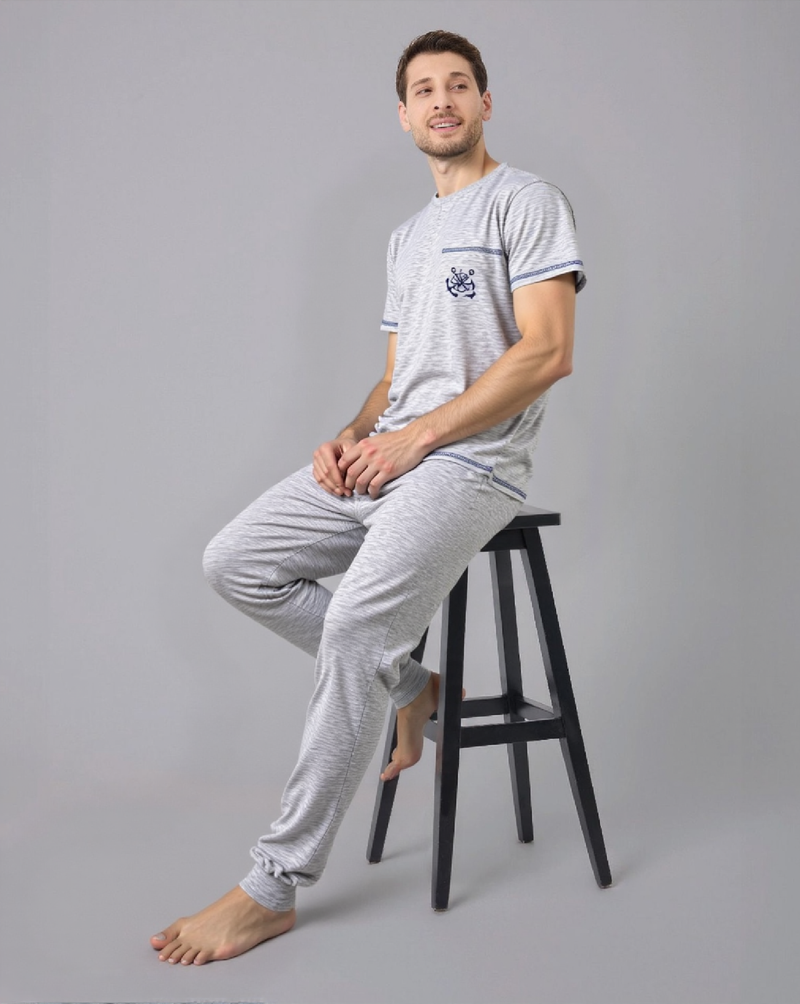 Pyjamas d’été Bombas – Confort & style importés d’Espagne (l’ancre )