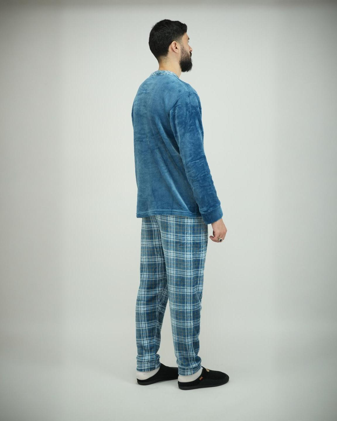 Pyjama Homme Hiver Importé d’Espagne – Confort & Élégance - (KF 46)