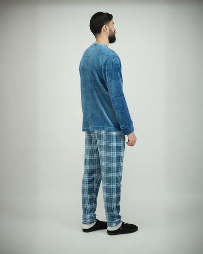 Pyjama Homme Hiver Importé d’Espagne – Confort & Élégance - (KF 46)