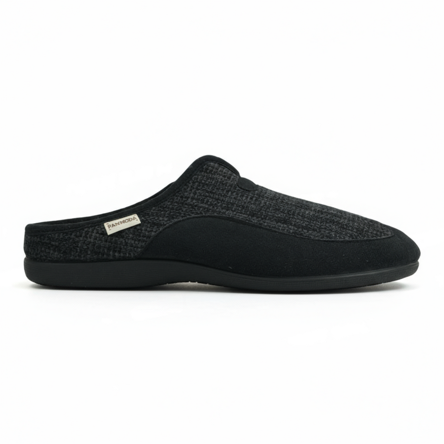 Chaussons Homme Hiver Noir Texturé – Importé d’Espagne | PN247581